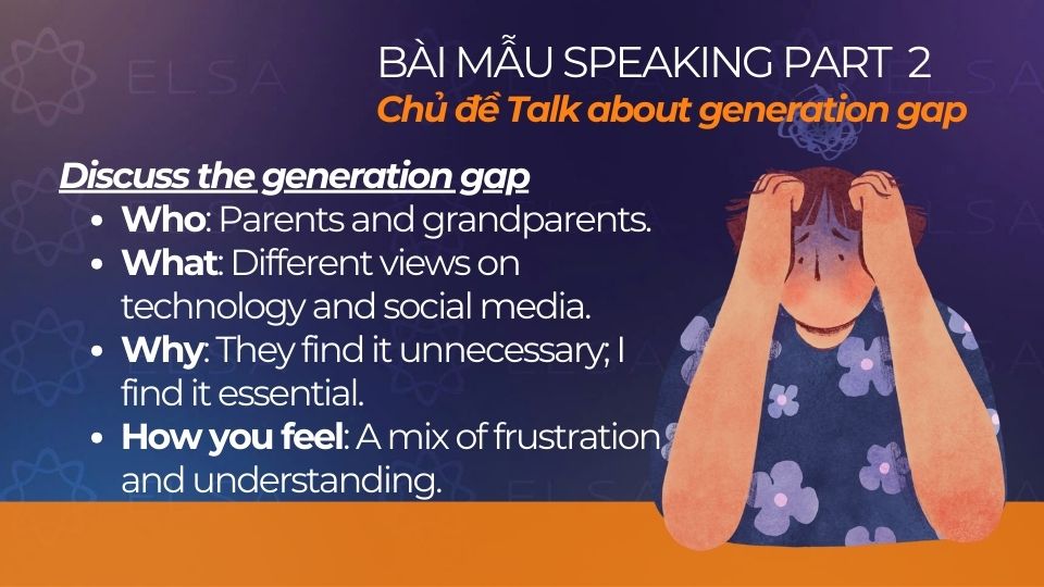 Dàn ý mẫu cho chủ đề Discuss the generation gap