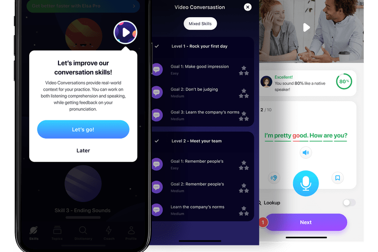 PHÁT HÀNH TÍNH NĂNG: Học cách nói chuyện như người bản xứ thông qua Hội thoại video với ELSA Speak