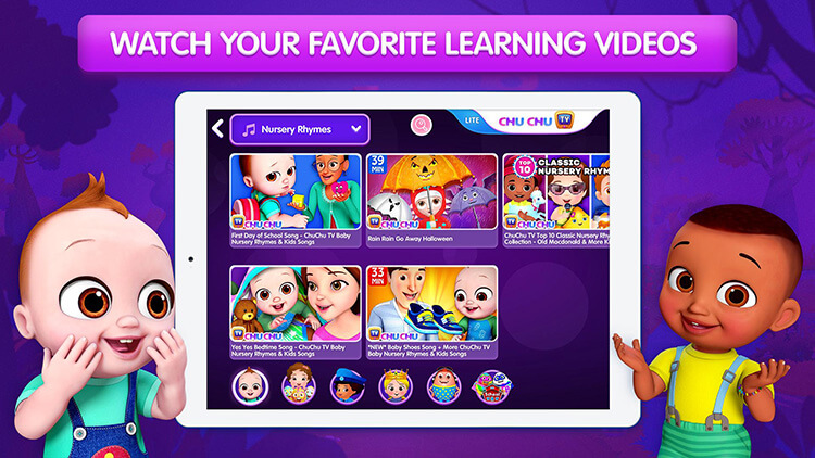 Chuchu TV Lite - Ứng dụng học tiếng Anh cho bé mọi lứa tuổi