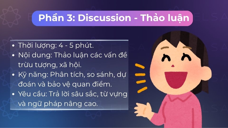 Phần 3 là thảo luận chuyên sâu về các vấn đề xã hội hoặc trừu tượng Phần 3 là thảo luận chuyên sâu về các vấn đề xã hội hoặc trừu tượng