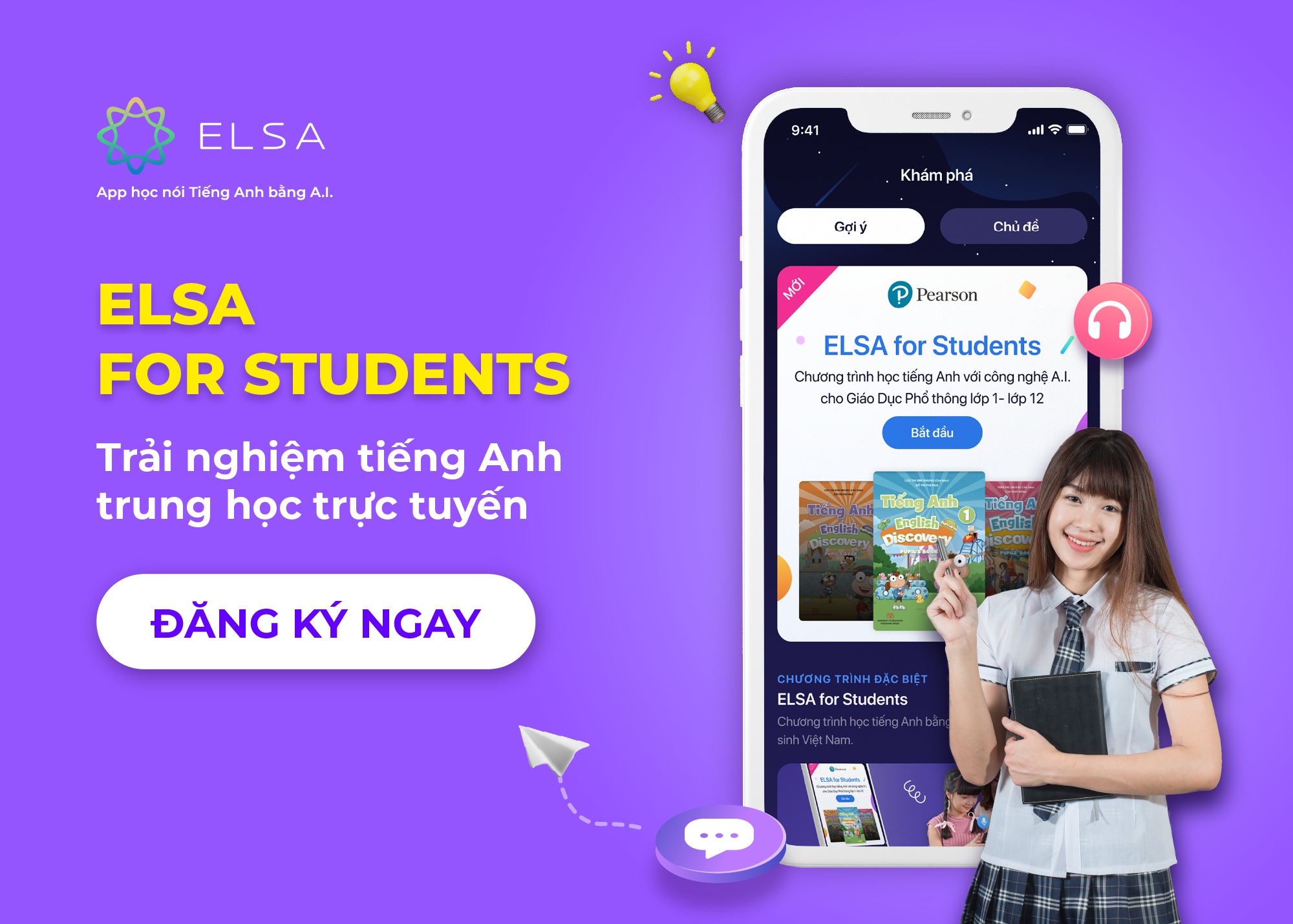 ELSA For Students bám sát chương trình tiếng Anh lớp 10