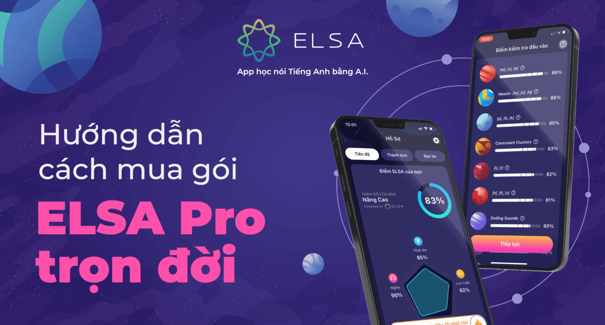 Hướng dẫn cách mua gói ELSA Speak trọn đời đơn giản