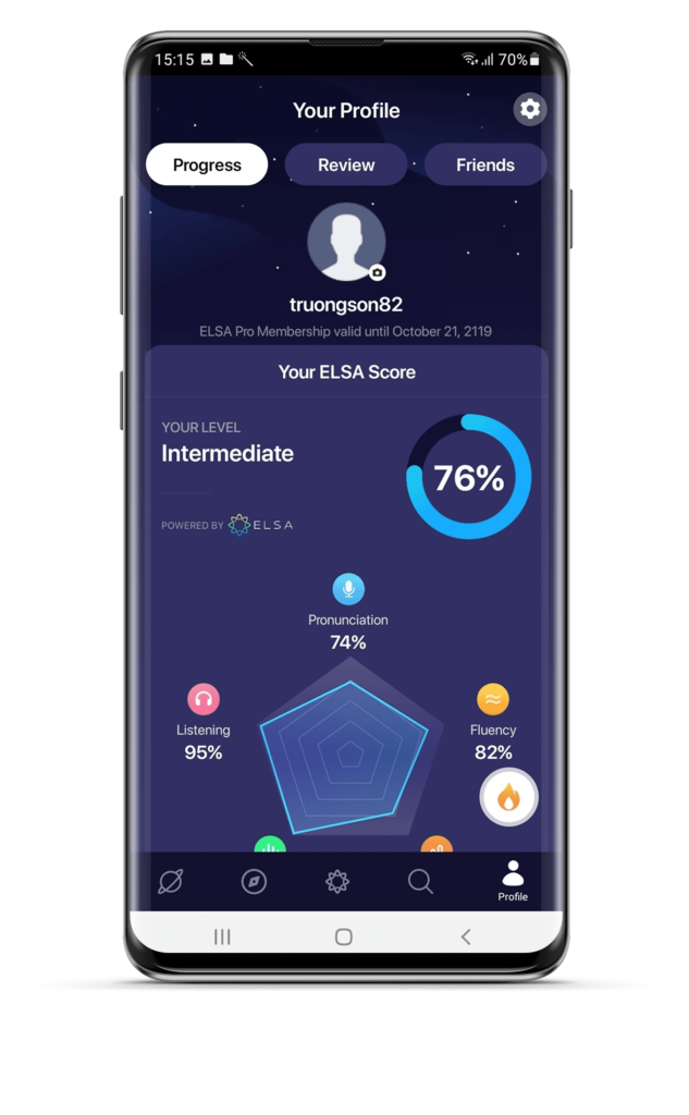 Học tiếng Anh cùng ứng dụng ELSA Speak