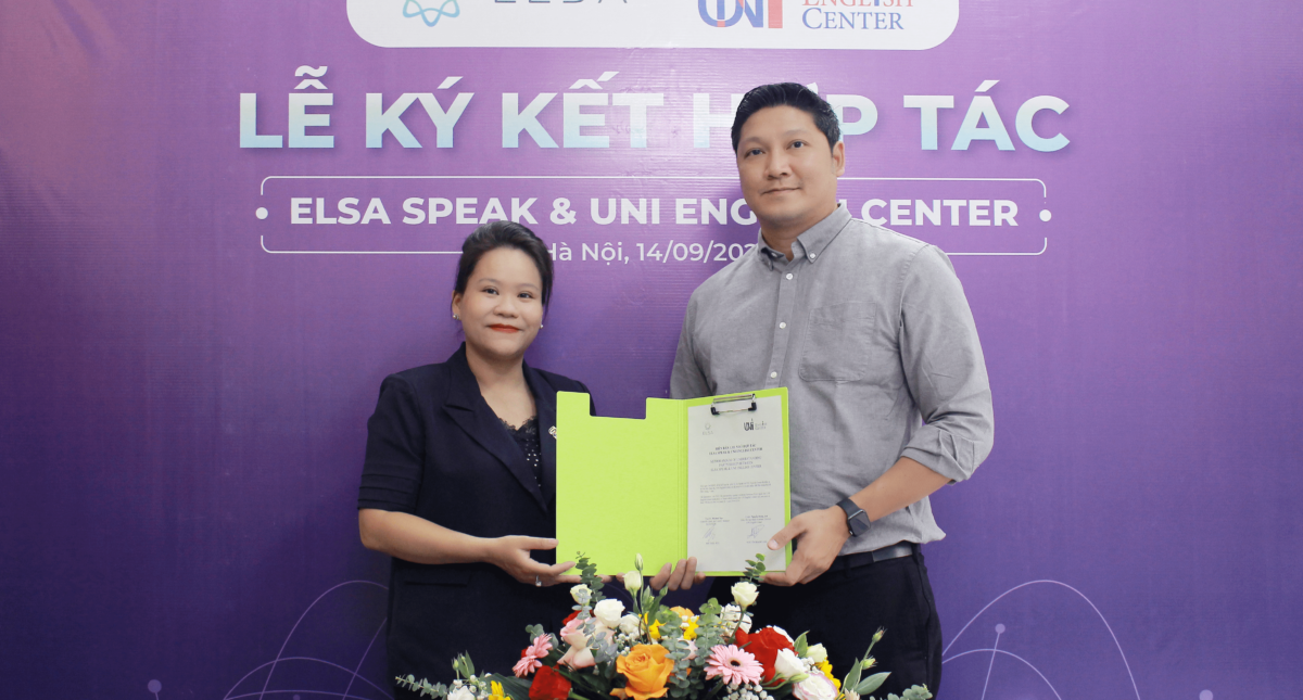 Trung Tâm Anh Ngữ UNI Và ELSA Việt Nam Hợp Tác Đưa Công Nghệ Trí Tuệ Nhân Tạo (A.I.) Vào Giáo Dục Tiếng Anh Toàn Diện