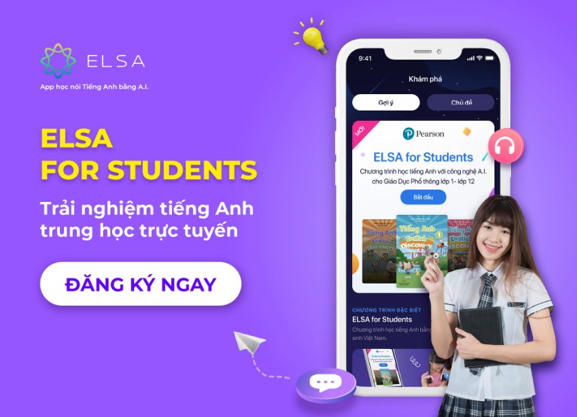 trẻ học tiếng Anh cùng ELSA Speak