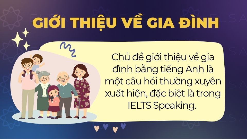 Giới thiệu về gia đình bằng tiếng Anh