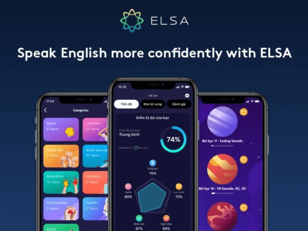 Ứng dụng học tiếng Anh giao tiếp và IELTS ELSA Speak