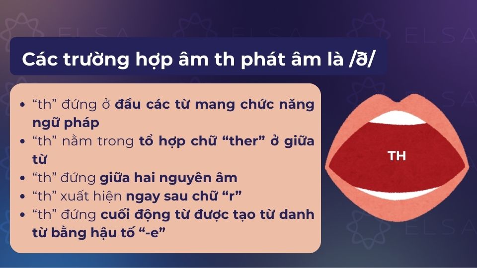 Cách phát âm th trong tiếng Anh là /ð/