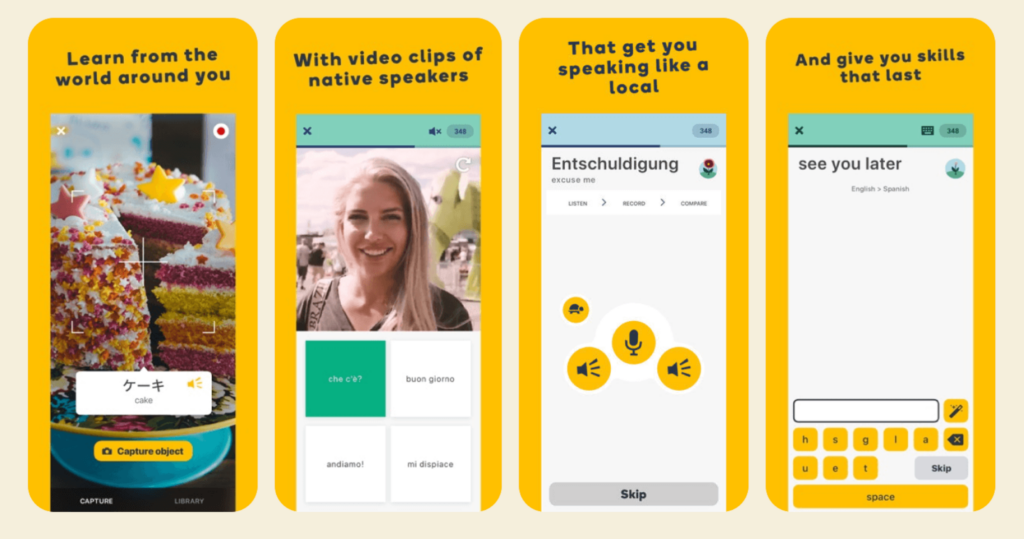 App luyện nói tiếng Anh giọng chuẩn Memrise