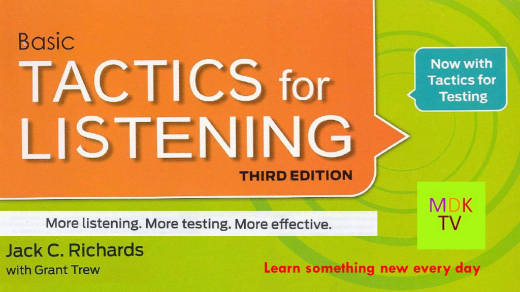 3 Cuốn Sách Học Tiếng Anh Giao Tiếp: Tactics For Listening