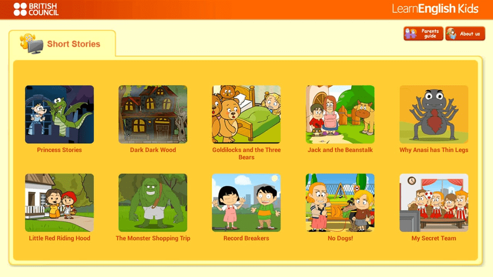 Phần mềm học tiếng Anh cho bé - LearnEnglish Kids