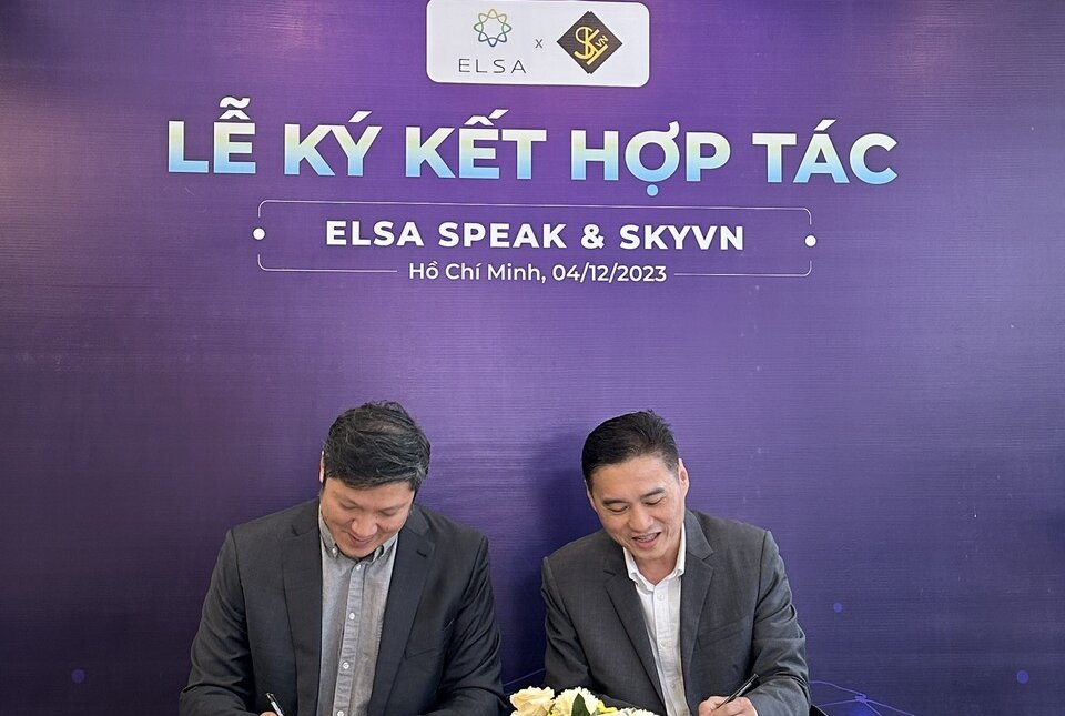 SKYVN VÀ ELSA SPEAK HỢP TÁC NÂNG CAO KHẢ NĂNG NÓI TIẾNG ANH CỦA THẾ HỆ TRẺ VIỆT NAM