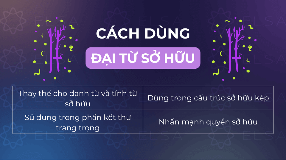Khi sử dụng đại từ sở hữu, người học cần hiểu rõ các chức năng khác nhau Khi sử dụng đại từ sở hữu, người học cần hiểu rõ các chức năng khác nhau
