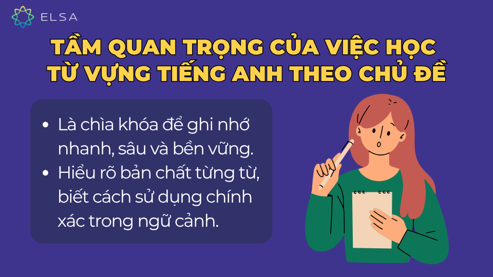 Tầm quan trọng của việc học từ vựng tiếng Anh theo chủ đề
