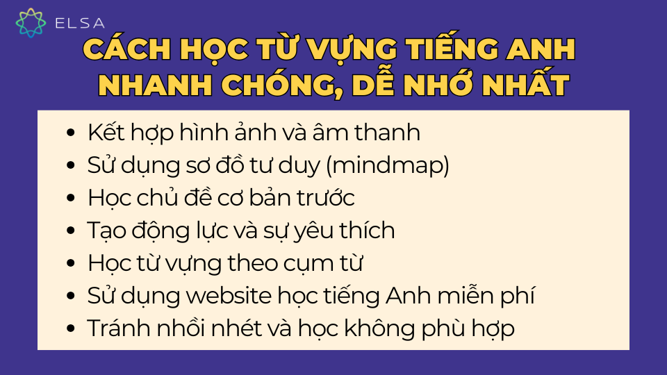 Cách học từ vựng tiếng Anh nhanh chóng, dễ nhớ nhất