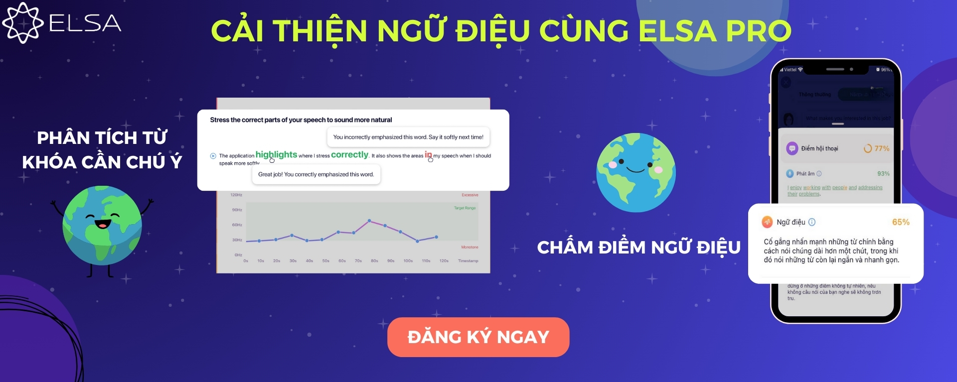 Luyện ngữ điệu cùng ELSA Pro