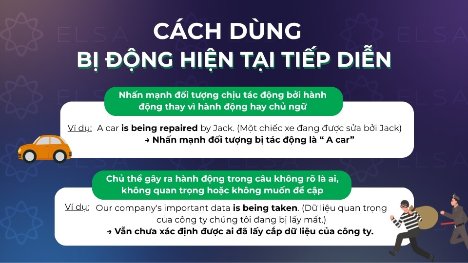 Các cách dùng bị động hiện tại tiếp diễn Các cách dùng bị động hiện tại tiếp diễn
