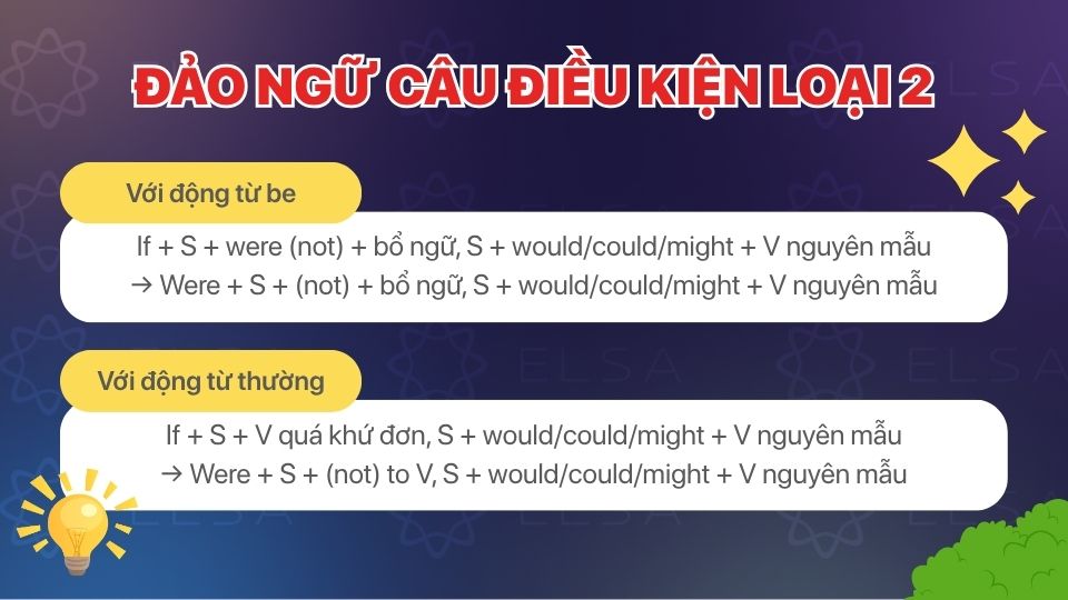 Cách đảo ngữ câu điều kiện loại 2 Cách đảo ngữ câu điều kiện loại 2
