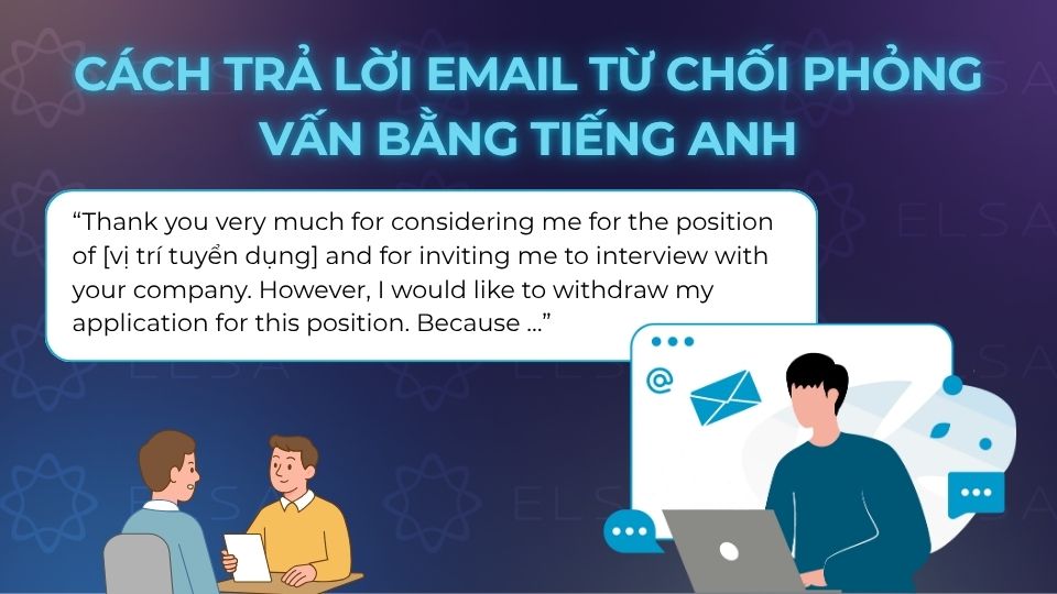 Mẫu trả lời email từ chối phỏng vấn  Mẫu trả lời email từ chối phỏng vấn