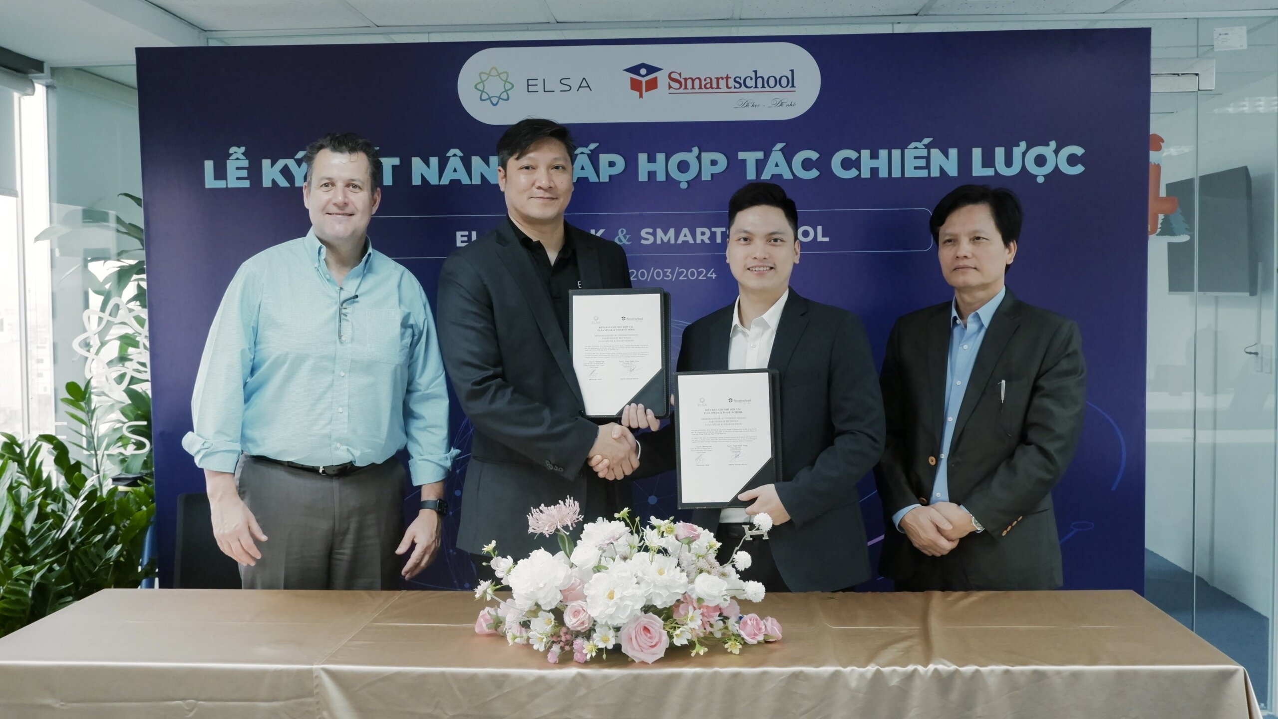 SMARTSCHOOL KÝ KẾT NÂNG CẤP HỢP TÁC CHIẾN LƯỢC TOÀN DIỆN CÙNG ELSA NHẰM TRIỂN KHAI LỚP HỌC TIẾNG ANH THÔNG MINH