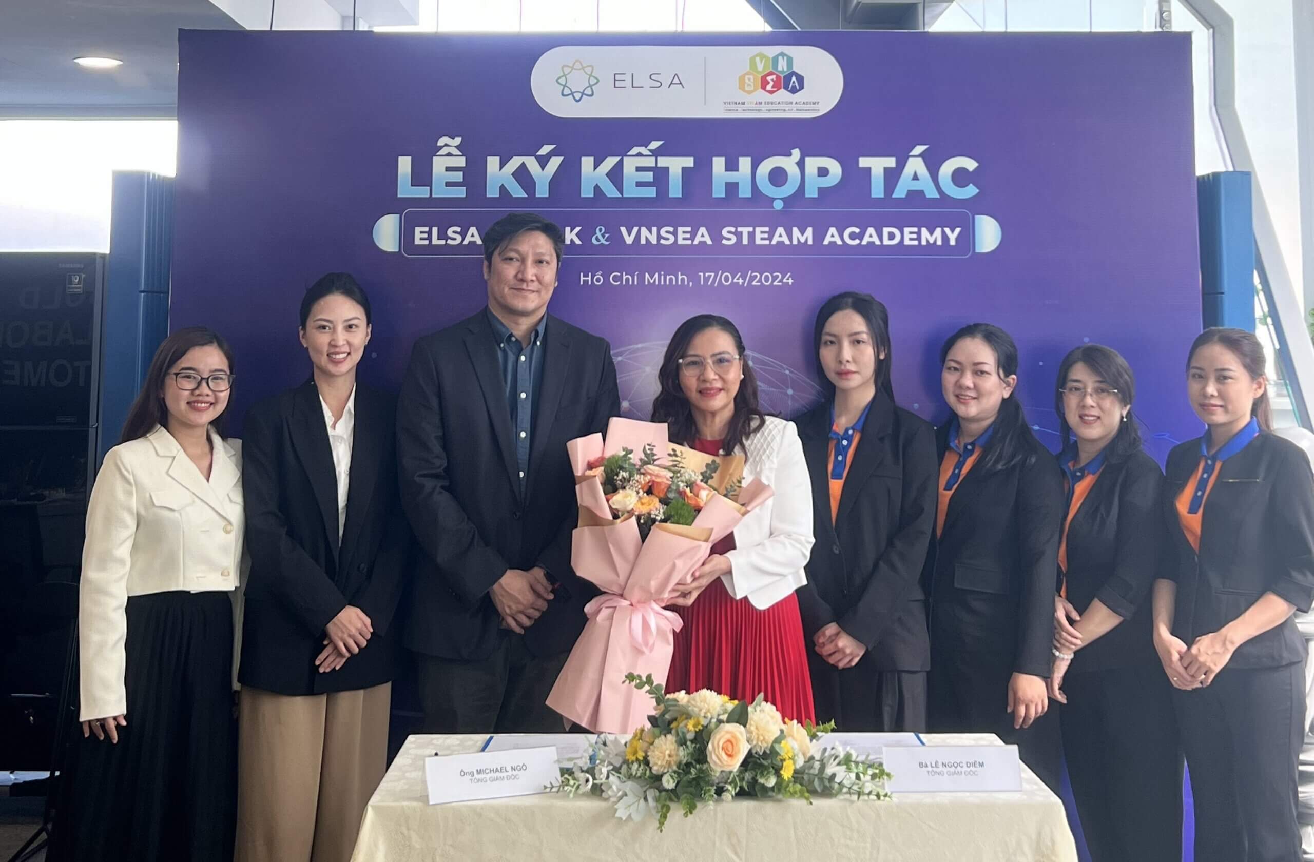 VNSEA STEAM ACADEMY HỢP TÁC CÙNG ELSA ỨNG DỤNG CÔNG NGHỆ AI VÀO ĐÀO TẠO TIẾNG ANH