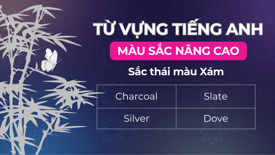 Các từ vựng về sắc thái xám trong tiếng Anh