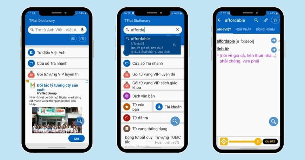TFlat - App học từ vựng tiếng Anh tốt nhất