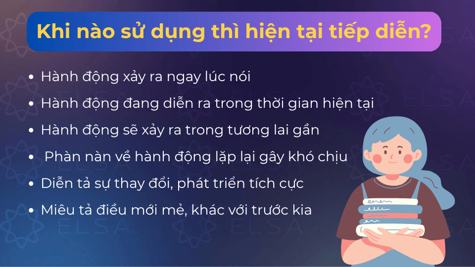 Các trường hợp dùng thì hiện tại tiếp diễn
