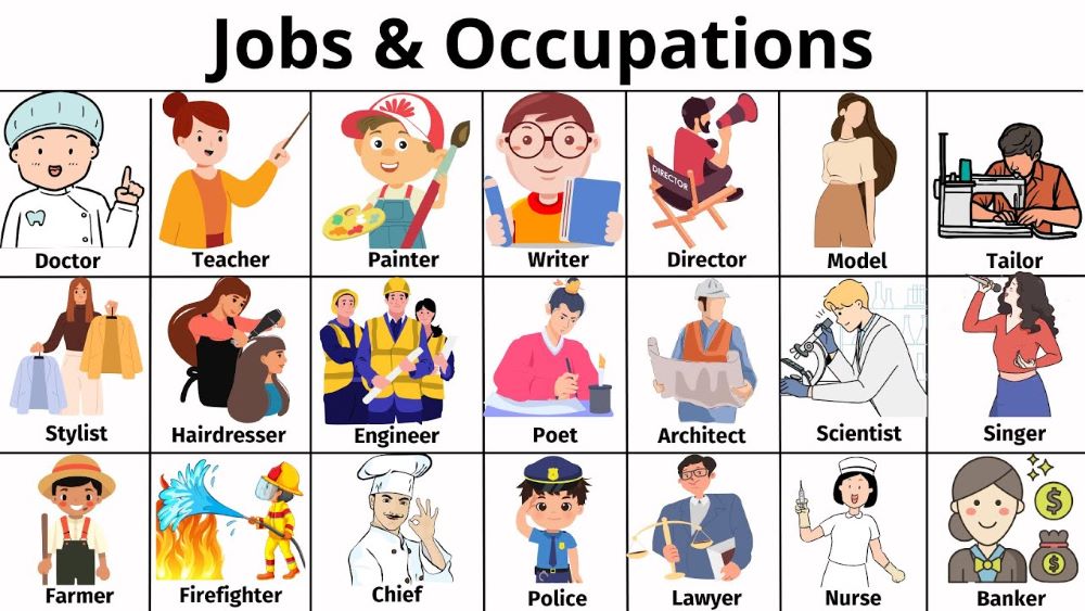 Từ vựng tiếng Anh về nghề nghiệp thông dụng