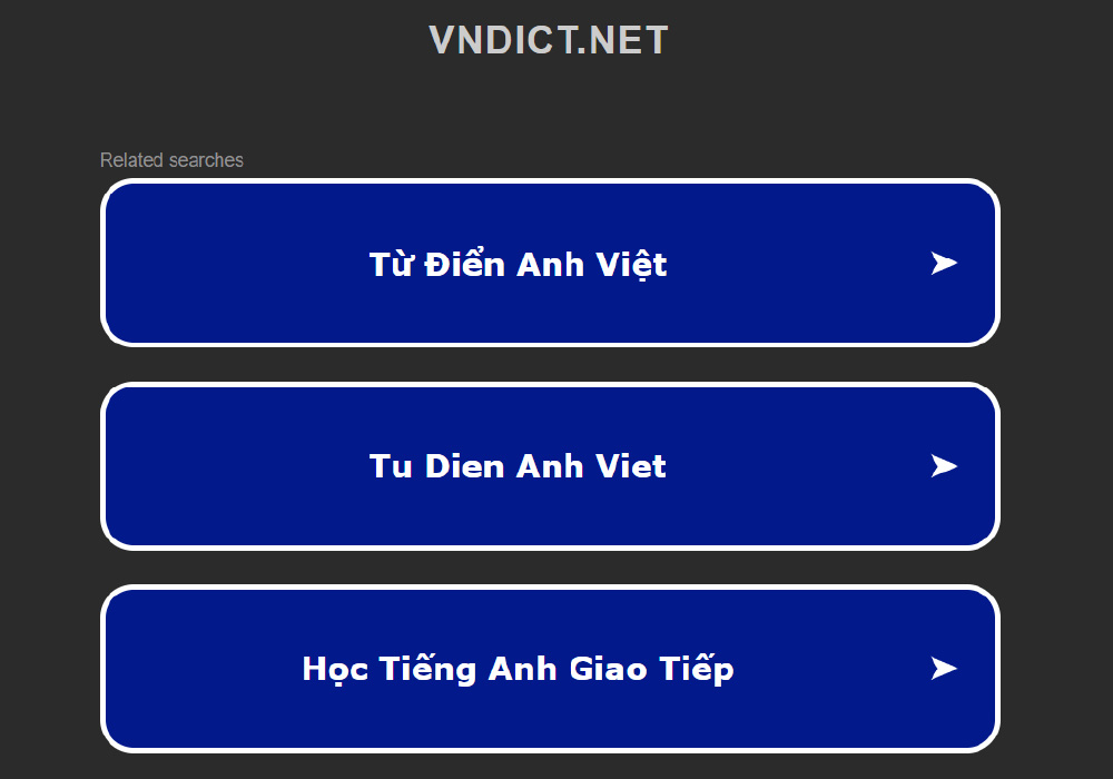 Từ điển tiếng Anh VnDict.net