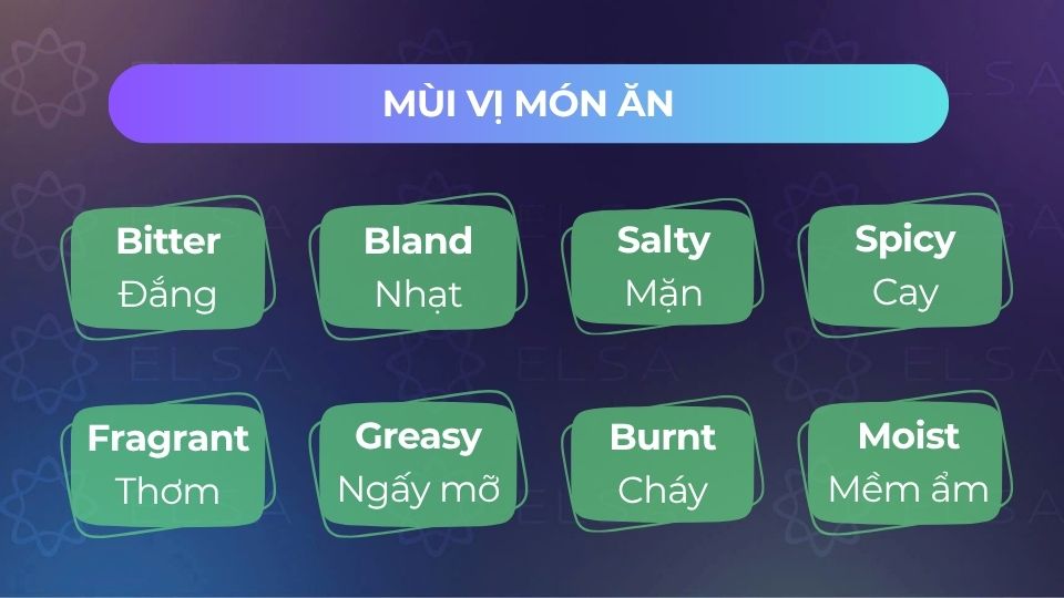 Mùi vị món ăn