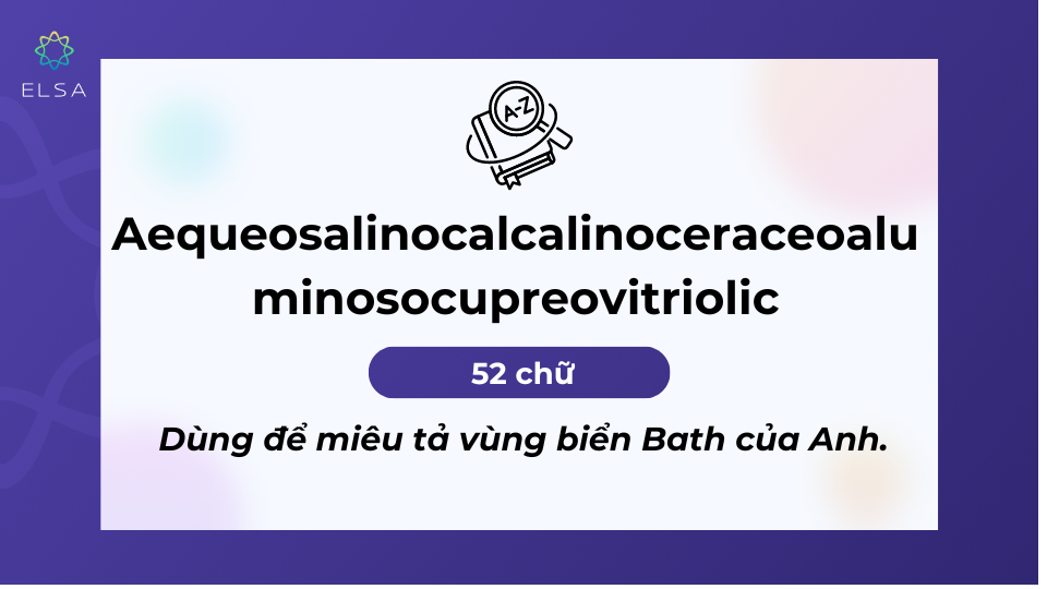 Từ miêu tả vùng biển Bath của Anh