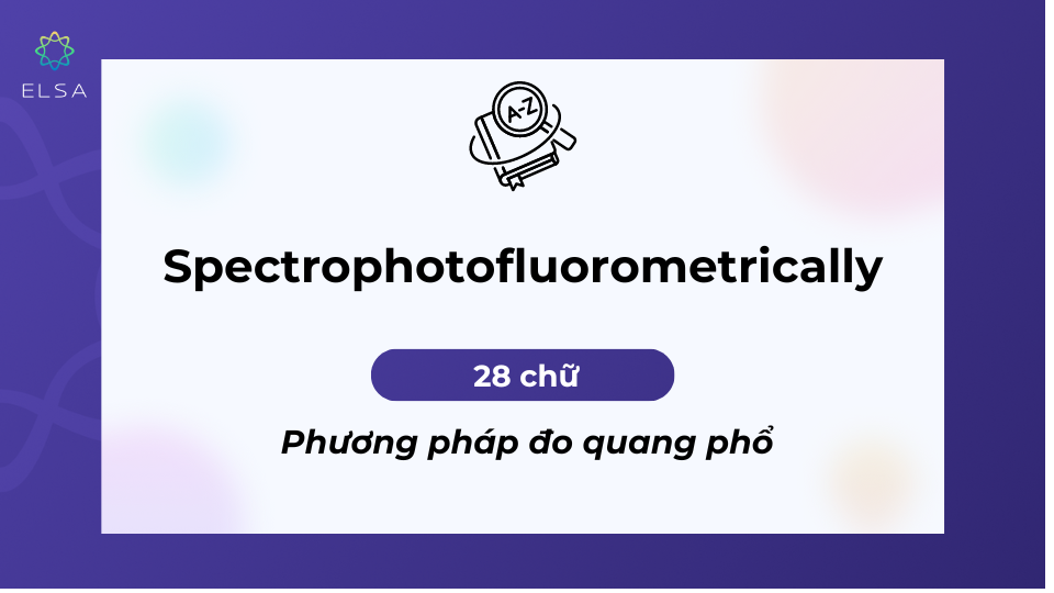 Từ để chỉ phương pháp đo quang phổ