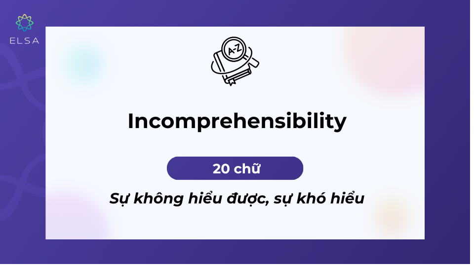 Từ mang nghĩa sự không hiểu được, sự khó hiểu