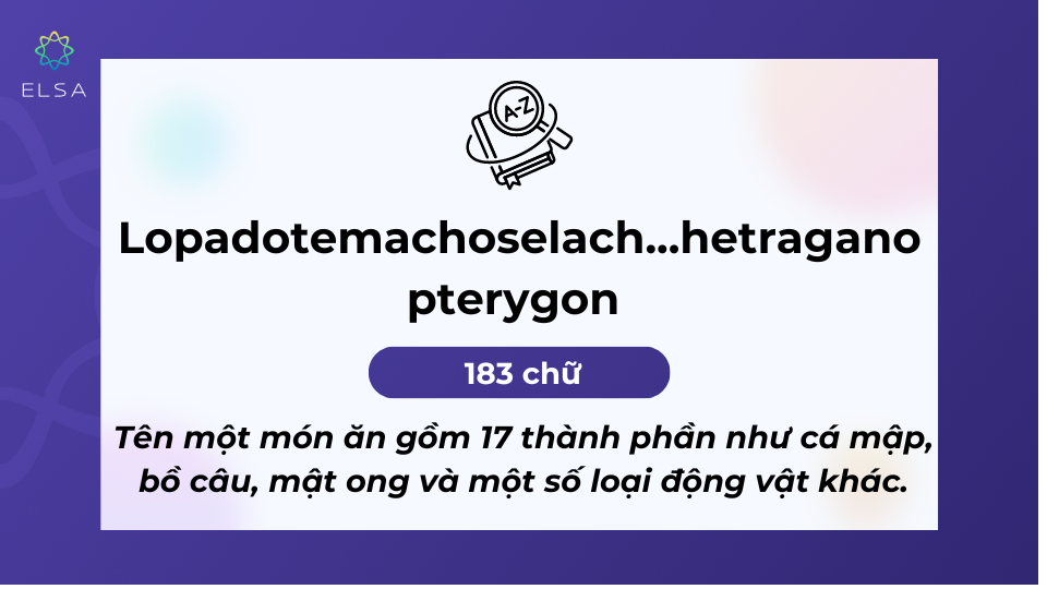 Tên một món ăn gồm 17 thành phần