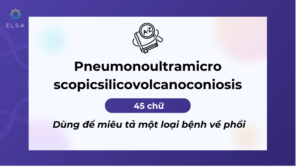 Từ miêu tả một loại bệnh về phổi