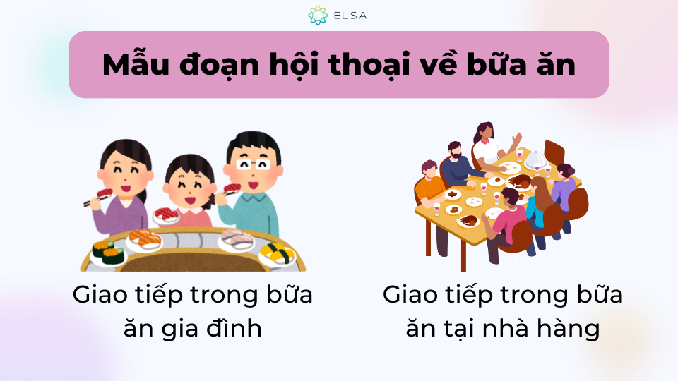 Hội thoại về bữa ăn trên đây thường xuất hiện rất nhiều trong cuộc sống hằng ngày