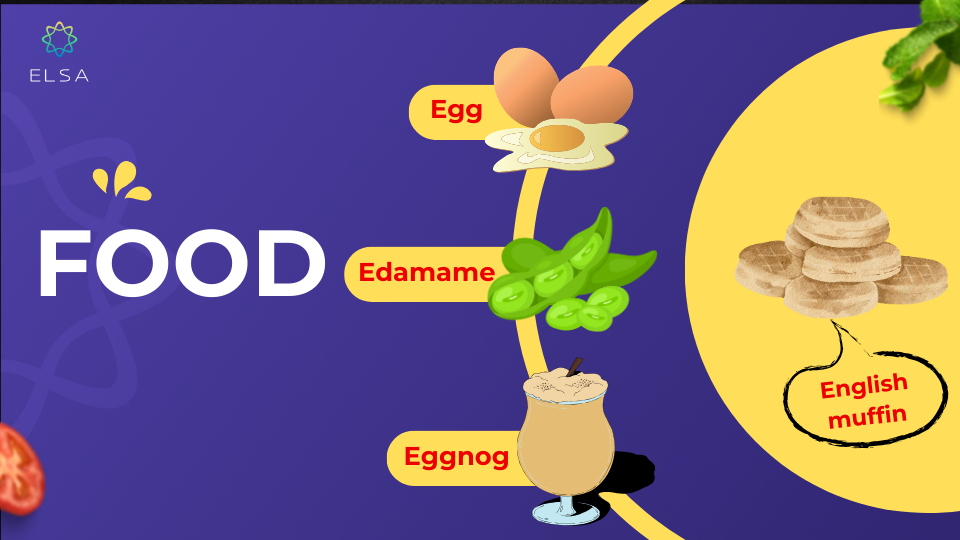 Từ tiếng anh bắt đầu bằng chữ “E" về đồ ăn, thức uống