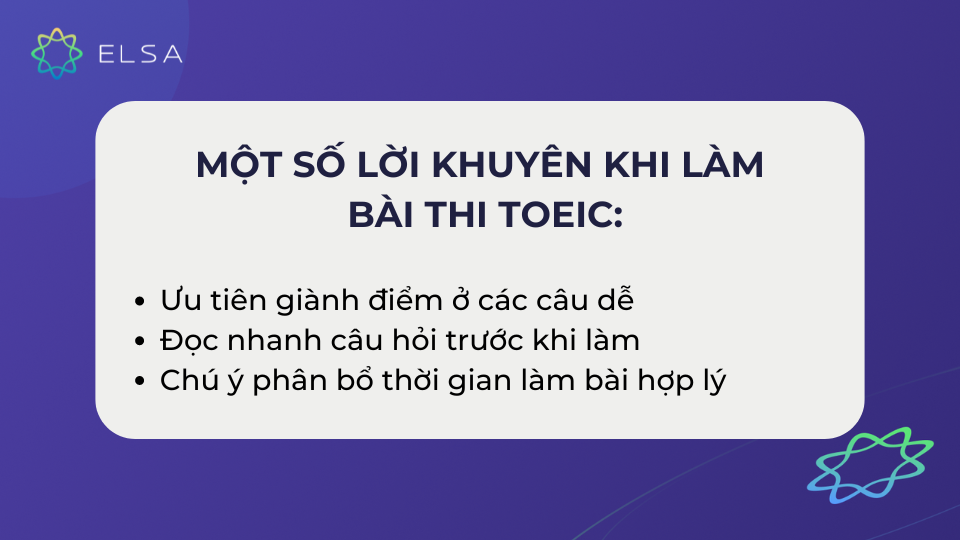 Cần đặc biệt chú ý vấn đề thời gian khi làm bài TOEIC