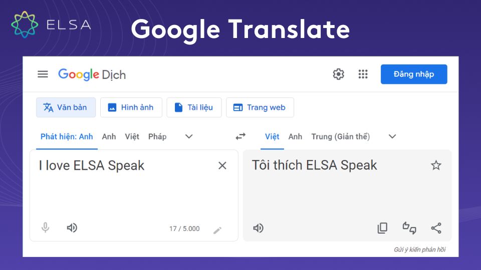 Google Translate - Phần mềm dịch tiếng Anh miễn phí