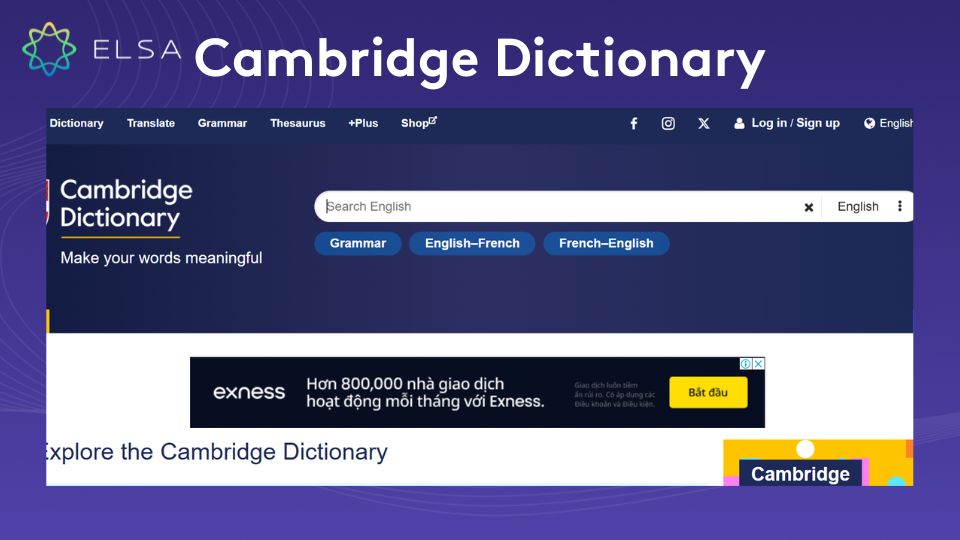 Cambridge Dictionary - Từ điển Anh ngữ được giới chuyên môn đánh giá cao