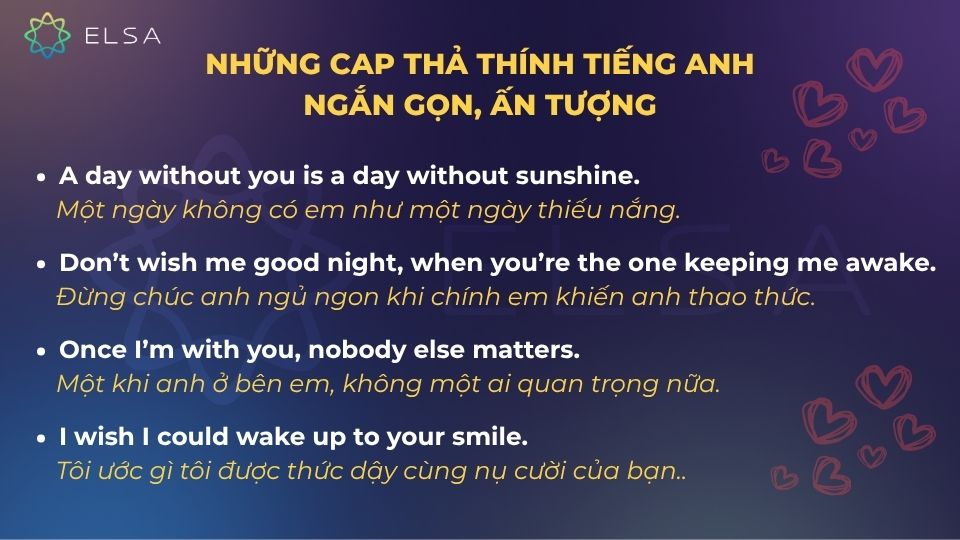 Những cap thả thính tiếng Anh ngắn gọn dễ dùng làm status Những cap thả thính tiếng Anh ngắn gọn dễ dùng làm status