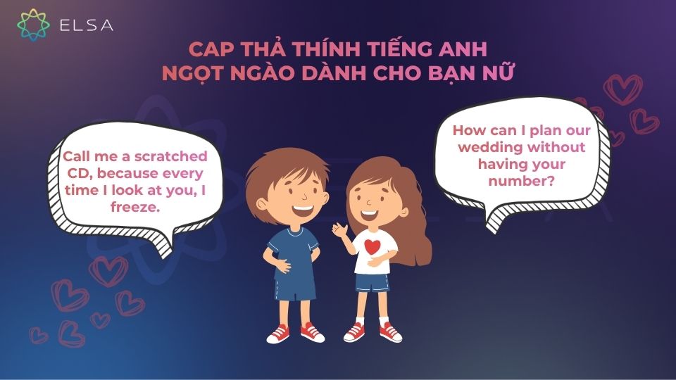 Những cap thả thính tiếng Anh ngọt ngào dành cho các cô gái Những cap thả thính tiếng Anh ngọt ngào dành cho các cô gái