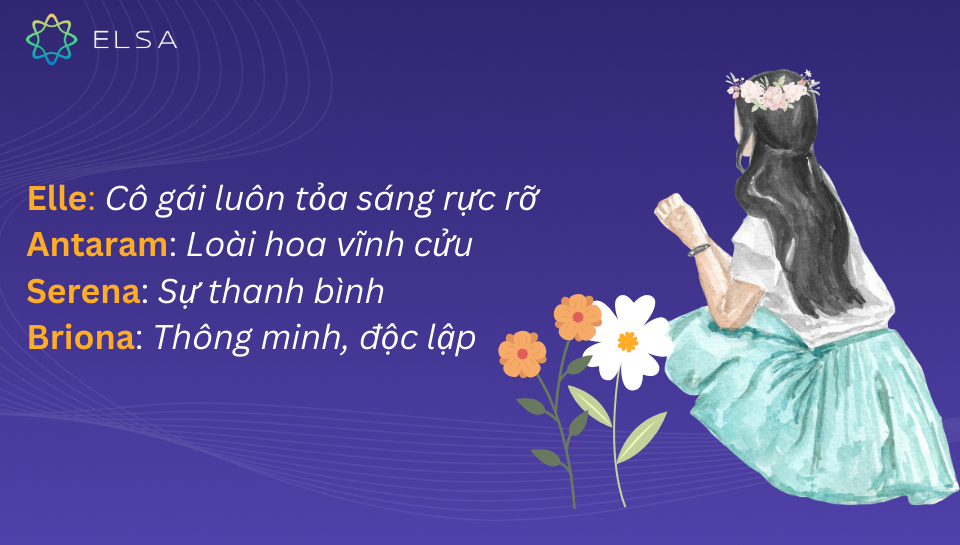 Những tên tiếng Anh cho nữ được ưa chuộng nhất Những tên tiếng Anh cho nữ được ưa chuộng nhất