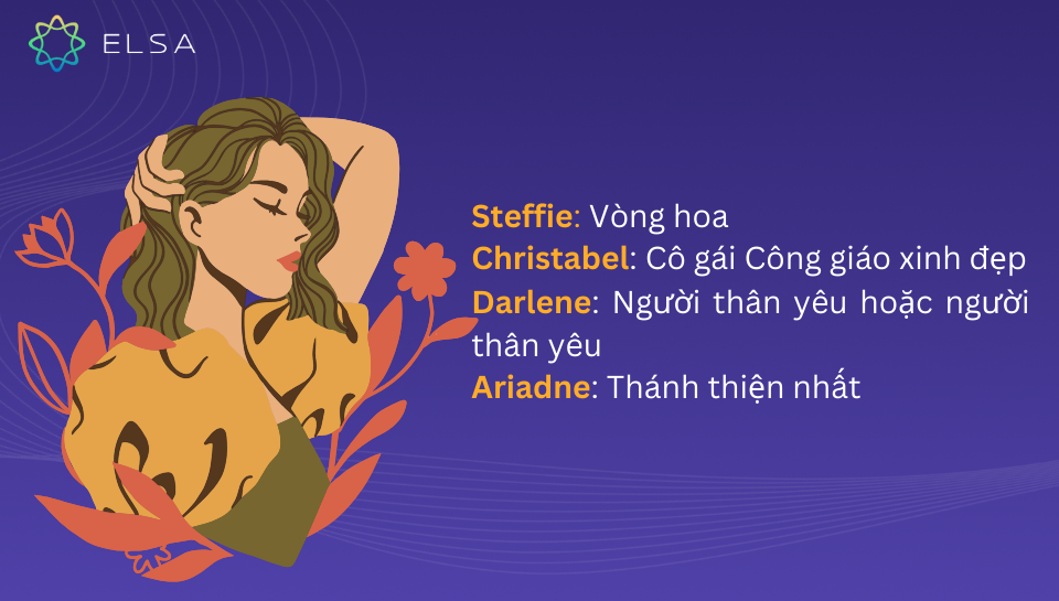 Những tên tiếng Anh cho nữ lãng mạn, tôn giáo Những tên tiếng Anh cho nữ lãng mạn, tôn giáo