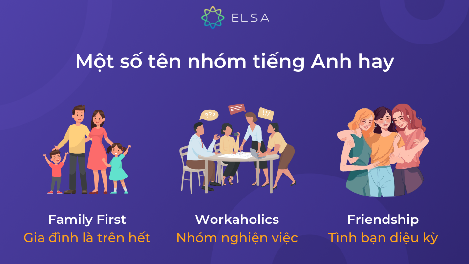 Một vài tên nhóm tiếng Anh hay và ý nghĩa nhất mà bạn có thể tham khảo Một vài tên nhóm tiếng Anh hay và ý nghĩa nhất mà bạn có thể tham khảo