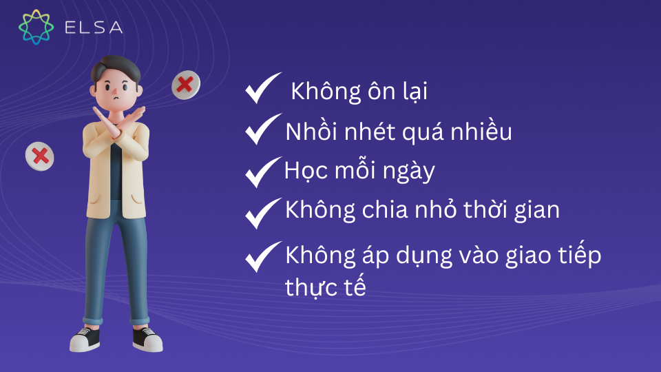 Những lỗi thường gặp khi học Những lỗi thường gặp khi học