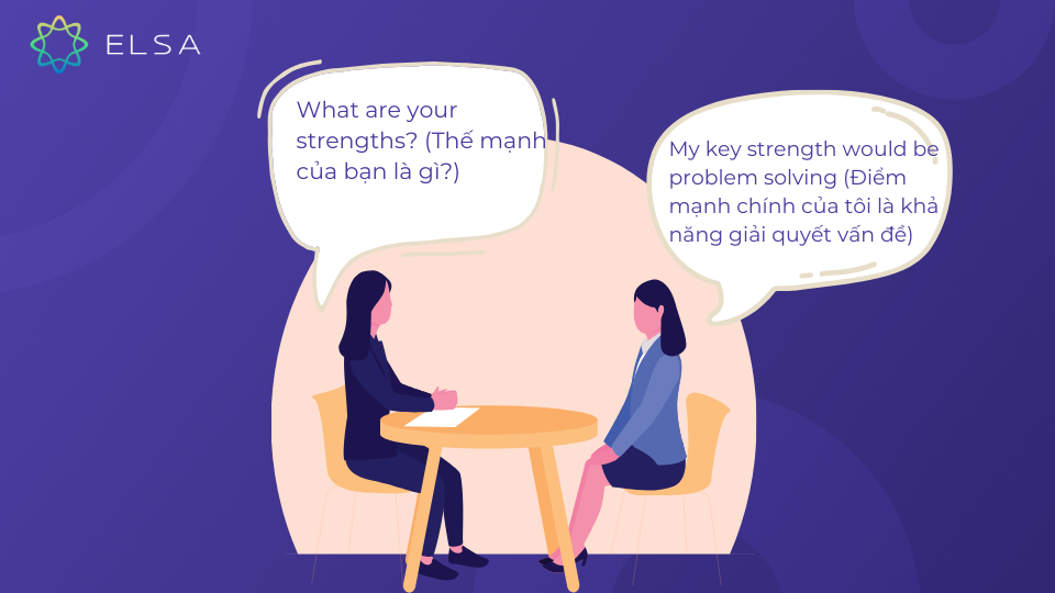 Trả lời câu hỏi What are your strengths?