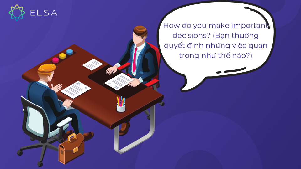How do you make important decisions?