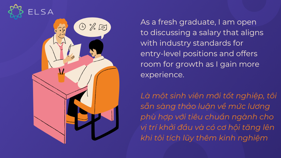 Câu trả lời câu hỏi How much money are you looking to earn? hay cho các bạn sinh viên